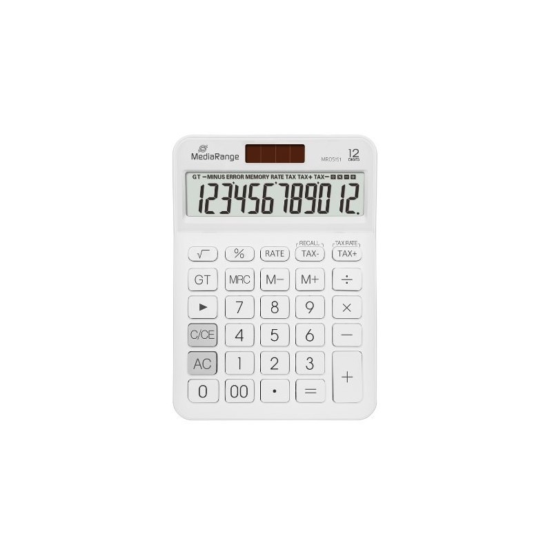 calculadora mediarange lcd 12 digit solar pilas 12 digitos