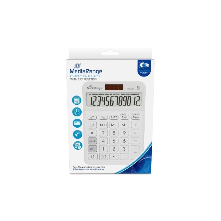 calculadora mediarange lcd 12 digit solar pilas 12 digitos