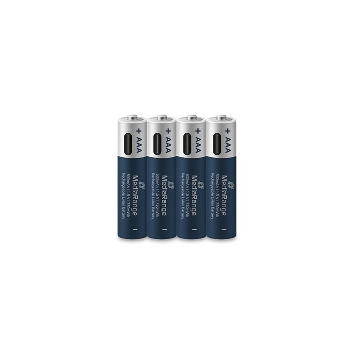 pilas recargables mediarange aaa 1.5v 500mah 4pack