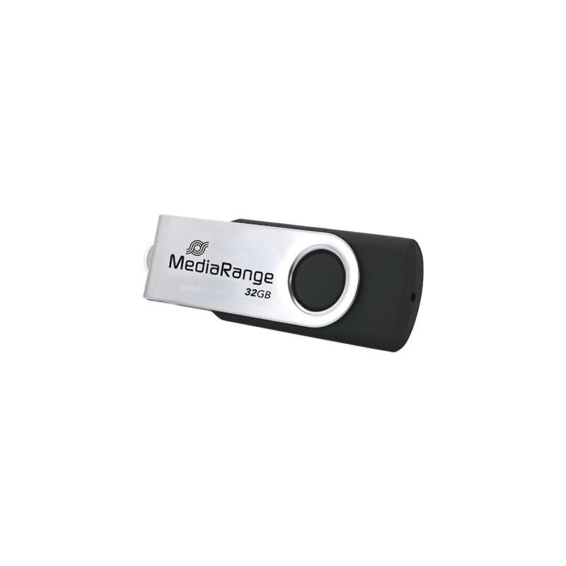 pendrive 32gb usb-c 3.2 mediarange silver-black lectura 70mbs escritura 20mbs