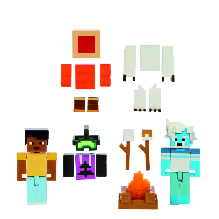 mattel figura mattel minecraft creator series susto del yeti