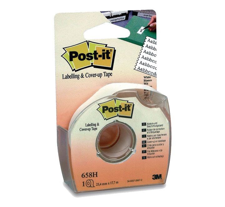 cinta post-it ocul/eti disp.25,4mmx17,7m 658-hd