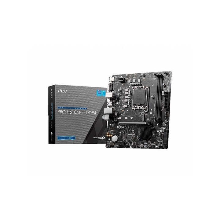 msi placa base msi 1700 pro h610m - e ddr4 atx -  2x ddr4 -  4x sata3 -  2x usb 3.2 -  4x usb 2.0 91