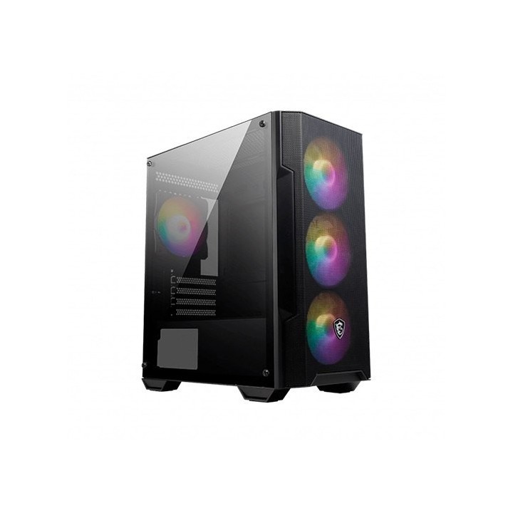 msi caja ordenador gaming msi mag forge m100a m - atx 4 x 120mm 1 x usb 3.2 2 x usb 2.0 rgb