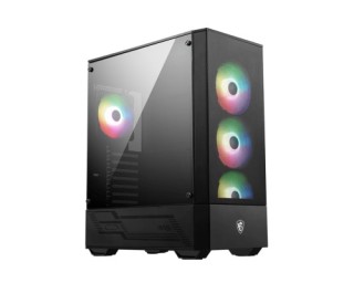 msi msi mag forge 112r carcasa de ordenador midi tower negro, transparente