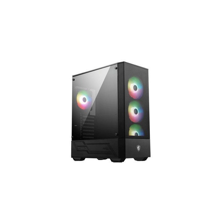 msi msi mag forge 112r carcasa de ordenador midi tower negro, transparente