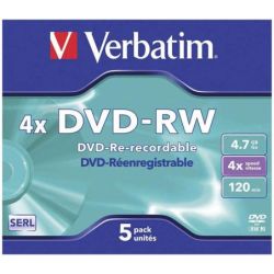 Pack 5 Dvd-rw Verbatim...