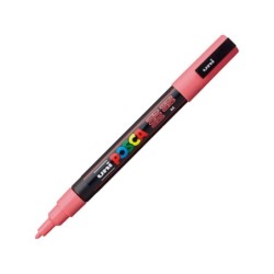 marcador uni-ball posca pc3m 0.9-1.3mm rosa coral