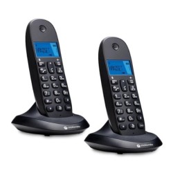 motorola c1002 cb+ telefono dect negro duo