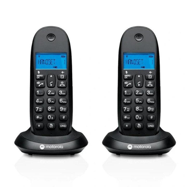 motorola c1002 cb+ telefono dect negro duo