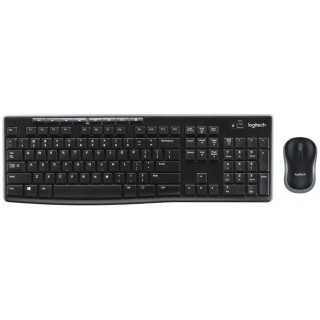 logitech teclado + mouse logitech mk270 wireless inalambrcio frances
