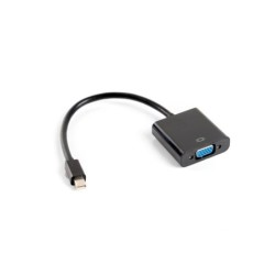 lanberg adaptador lanberg minidisplayport macho -  vga hembra 20cm negro