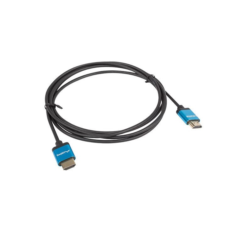 lanberg cable hdmi lanberg macho - macho v2.0 4k slim 1m negro