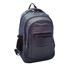 mochila portatil unicross space 18.5  gris usb compartimento acolchado 42x29x23cm