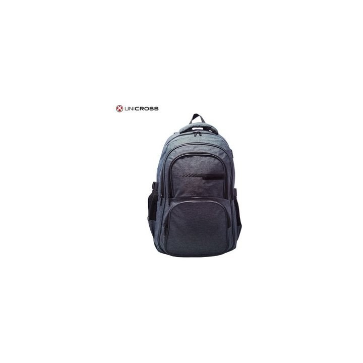 mochila portatil unicross soul 18.5  gris usb compartimento acolchado 46x33x19cm