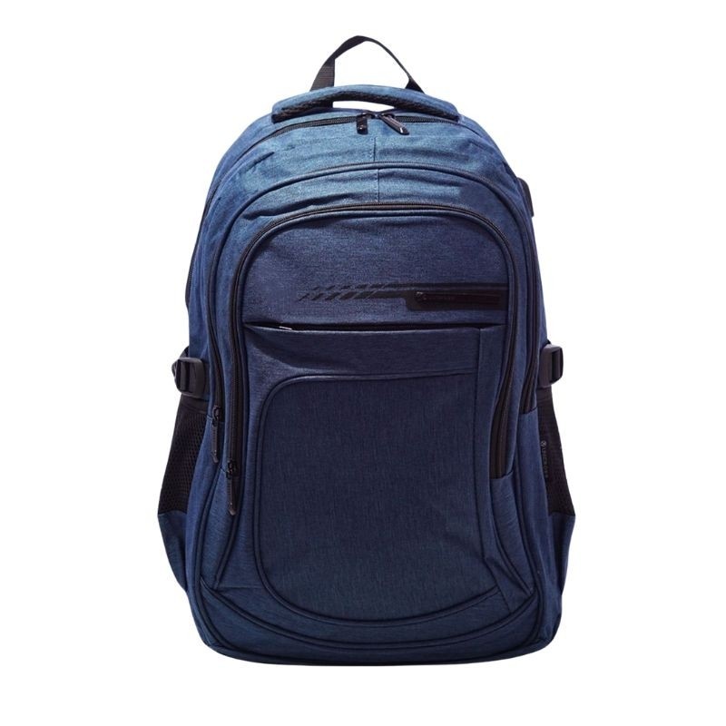 mochila portatil unicross pulse 18.5  azul usb compartimento acolchado 45x30x20cm