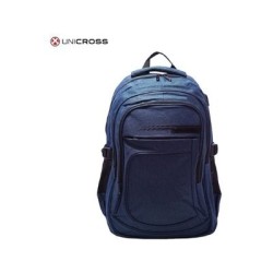 mochila portatil unicross pulse 18.5  azul usb compartimento acolchado 45x30x20cm