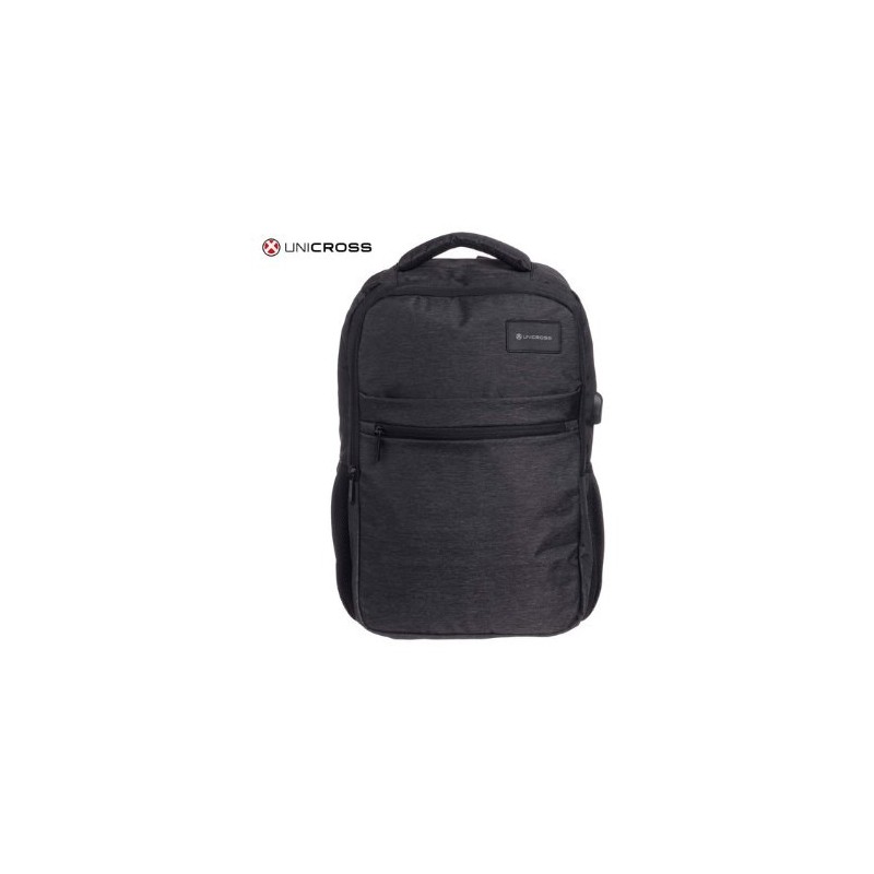 mochila portatil unicross terra 18.5  negro usb compartimento acolchado 44x31x19cm