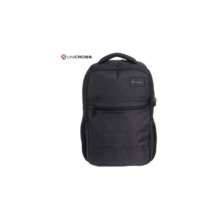 mochila portatil unicross terra 18.5  negro usb compartimento acolchado 44x31x19cm