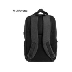 mochila portatil unicross terra 18.5  negro usb compartimento acolchado 44x31x19cm