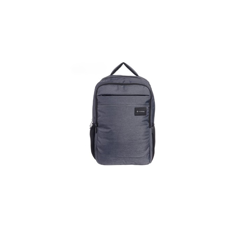 mochila portatil unicross walker 18.5  gris usb compartimento acolchado 42x29x23cm