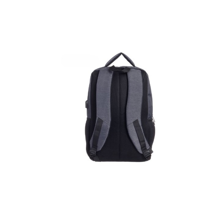 mochila portatil unicross walker 18.5  gris usb compartimento acolchado 42x29x23cm