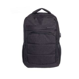 mochila portatil unicross pampa 18.5  negro usb compartimento acolchado 45x30x25cm