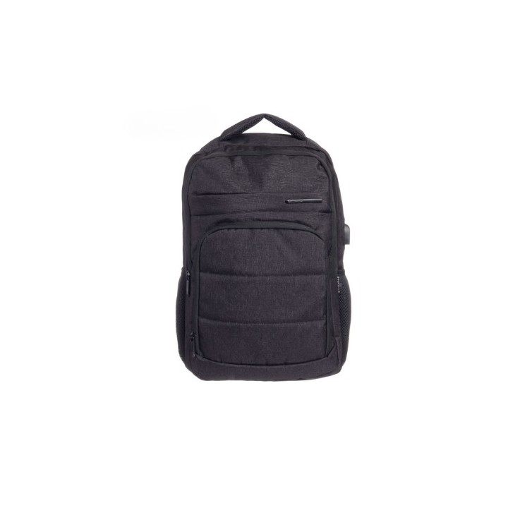 mochila portatil unicross pampa 18.5  negro usb compartimento acolchado 45x30x25cm