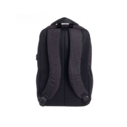 mochila portatil unicross pampa 18.5  negro usb compartimento acolchado 45x30x25cm