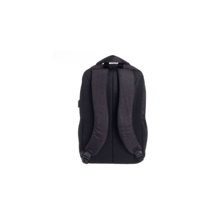 mochila portatil unicross pampa 18.5  negro usb compartimento acolchado 45x30x25cm