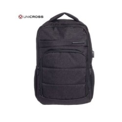 mochila portatil unicross pampa 18.5  negro usb compartimento acolchado 45x30x25cm