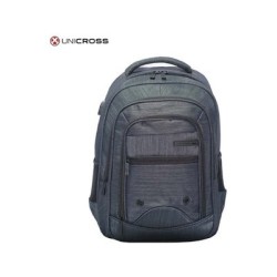 mochila portatil unicross steel 18  negro usb compartimento acolchado 48x34x25cm