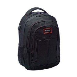 mochila portatil unicross style 18  negro usb compartimento acolchado 47x33x23cm