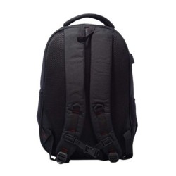 mochila portatil unicross style 18  negro usb compartimento acolchado 47x33x23cm