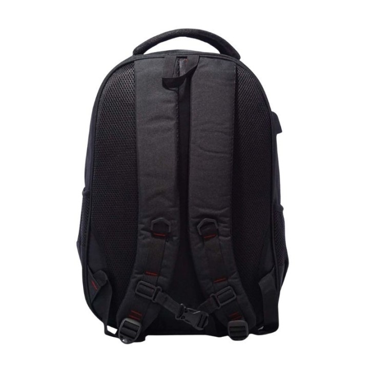 mochila portatil unicross style 18  negro usb compartimento acolchado 47x33x23cm