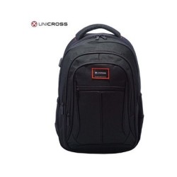 mochila portatil unicross style 18  negro usb compartimento acolchado 47x33x23cm