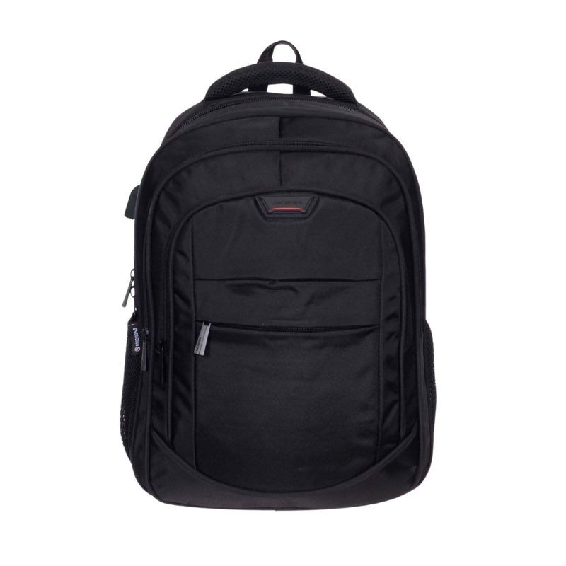 mochila portatil unicross track 18  negro usb compartimento acolchado 45x30x25cm