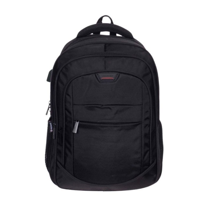 mochila portatil unicross track 18  negro usb compartimento acolchado 45x30x25cm
