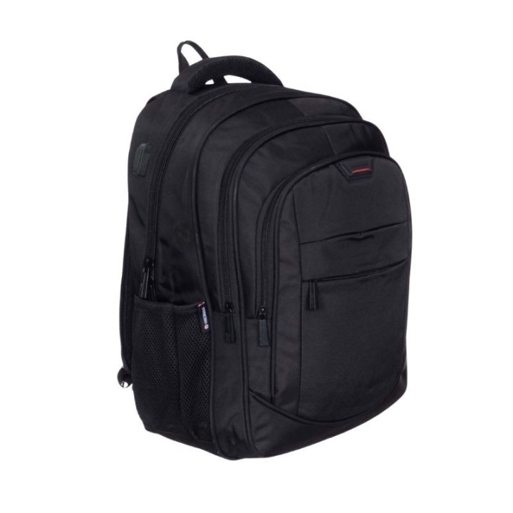 mochila portatil unicross track 18  negro usb compartimento acolchado 45x30x25cm
