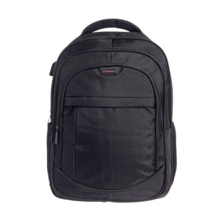 mochila portatil unicross ville 18  negro usb compartimento acolchado 47x33x21cm