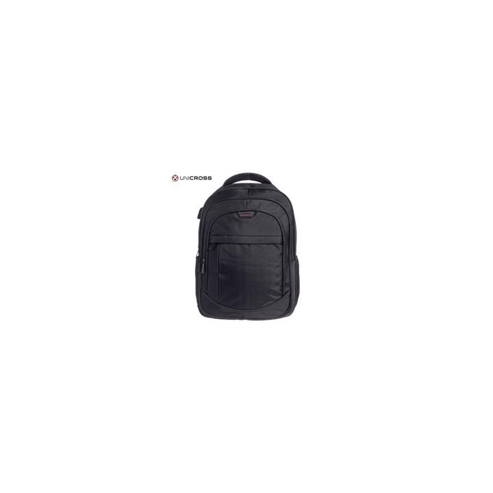 mochila portatil unicross ville 18  negro usb compartimento acolchado 47x33x21cm