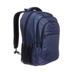 mochila portatil unicross ville 18  azul usb compartimento acolchado 47x33x21cm
