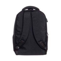 mochila portatil unicross nova 18  negro usb compartimento acolchado 48x33x21cm