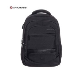 mochila portatil unicross nova 18  negro usb compartimento acolchado 48x33x21cm