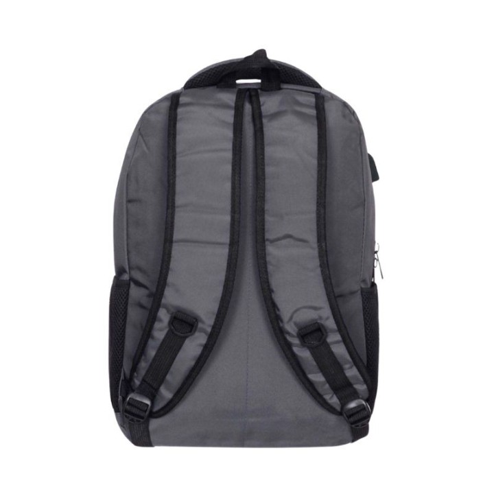 mochila portatil unicross nova 18  gris usb compartimento acolchado 48x33x21cm
