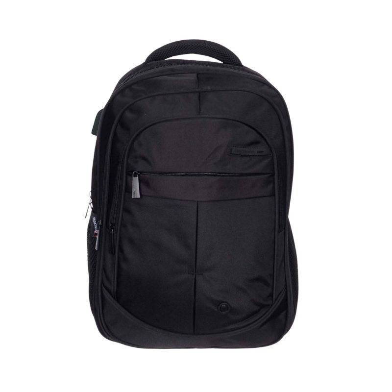 mochila portatil unicross axion 18  negro usb compartimento acolchado 47x30x21cm
