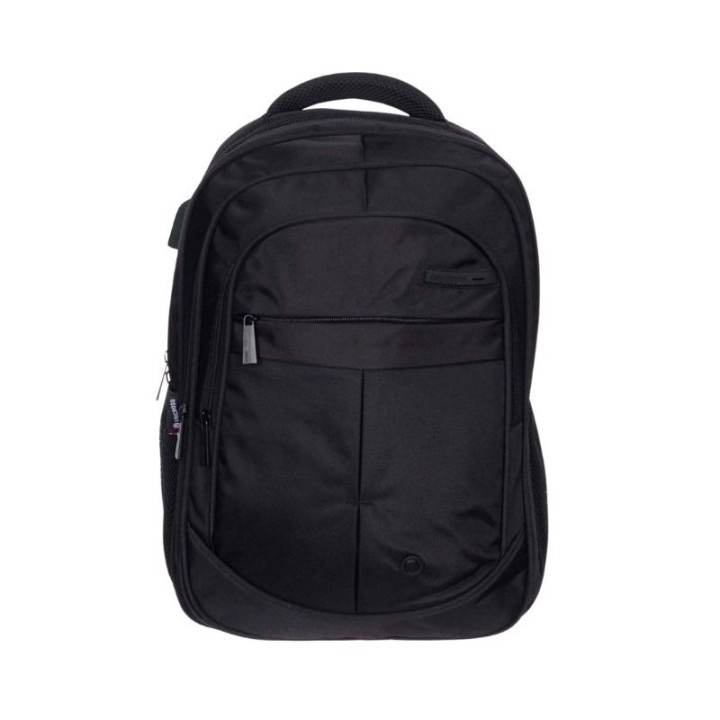 mochila portatil unicross axion 18  negro usb compartimento acolchado 47x30x21cm