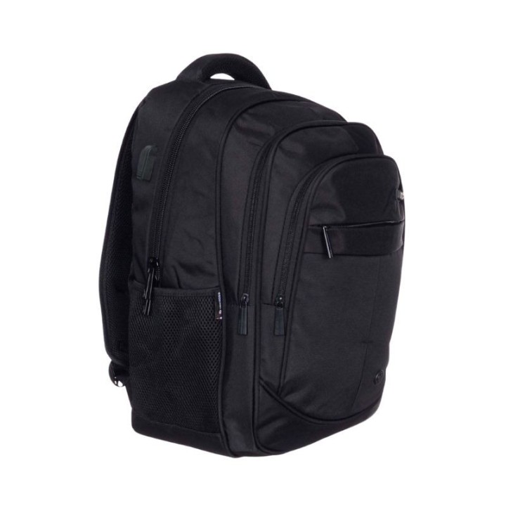 mochila portatil unicross axion 18  negro usb compartimento acolchado 47x30x21cm