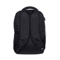 mochila portatil unicross axion 18  negro usb compartimento acolchado 47x30x21cm