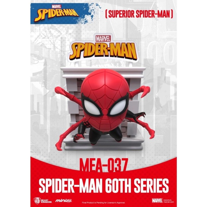 beast kingdom figura beast kingdom mini egg attack marvel spider - man superior spider - man serie 6
